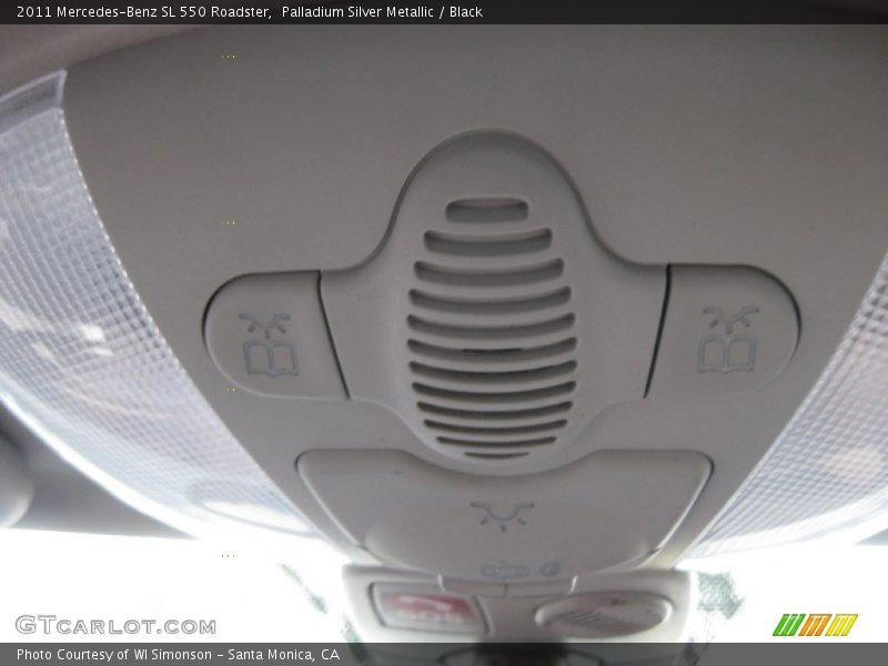 Palladium Silver Metallic / Black 2011 Mercedes-Benz SL 550 Roadster