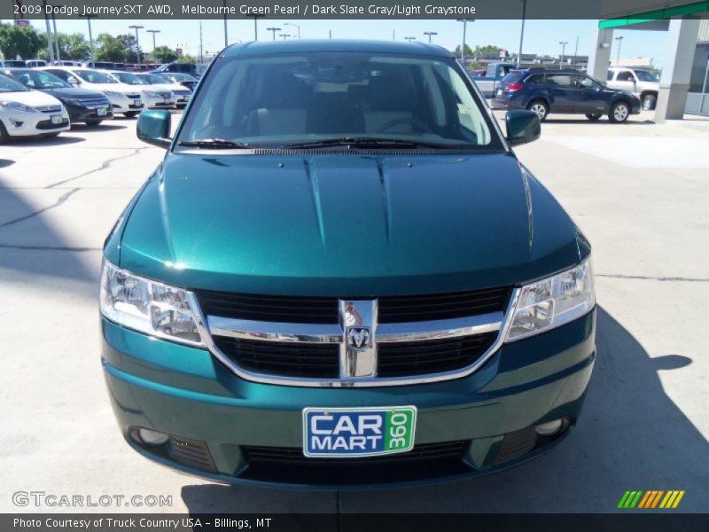 Melbourne Green Pearl / Dark Slate Gray/Light Graystone 2009 Dodge Journey SXT AWD