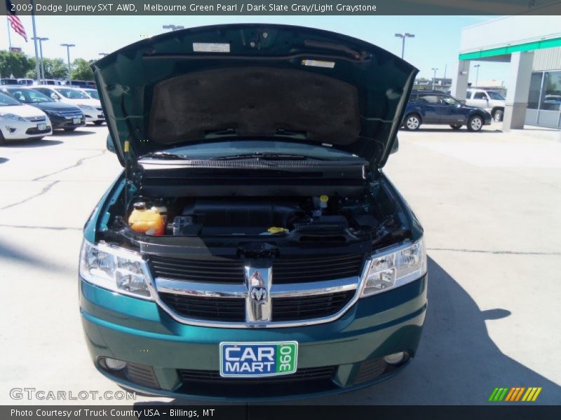 Melbourne Green Pearl / Dark Slate Gray/Light Graystone 2009 Dodge Journey SXT AWD