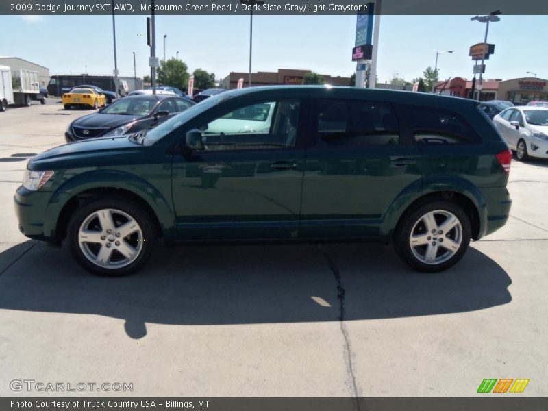 Melbourne Green Pearl / Dark Slate Gray/Light Graystone 2009 Dodge Journey SXT AWD