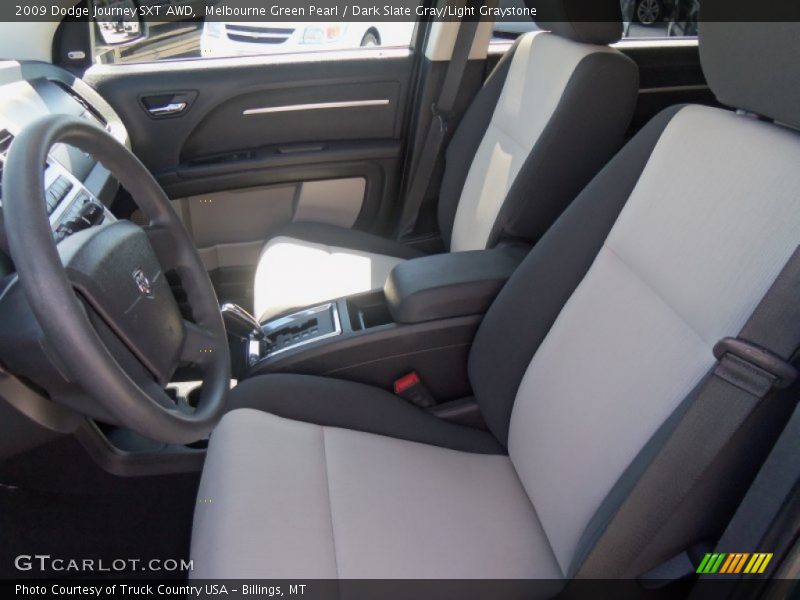 Melbourne Green Pearl / Dark Slate Gray/Light Graystone 2009 Dodge Journey SXT AWD