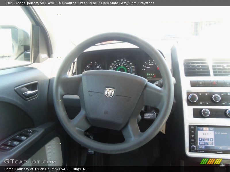 Melbourne Green Pearl / Dark Slate Gray/Light Graystone 2009 Dodge Journey SXT AWD