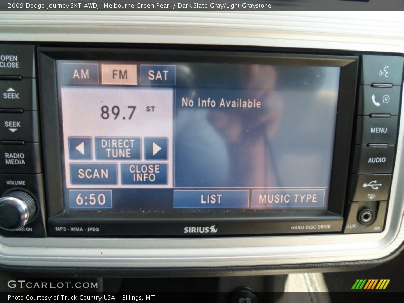 Melbourne Green Pearl / Dark Slate Gray/Light Graystone 2009 Dodge Journey SXT AWD
