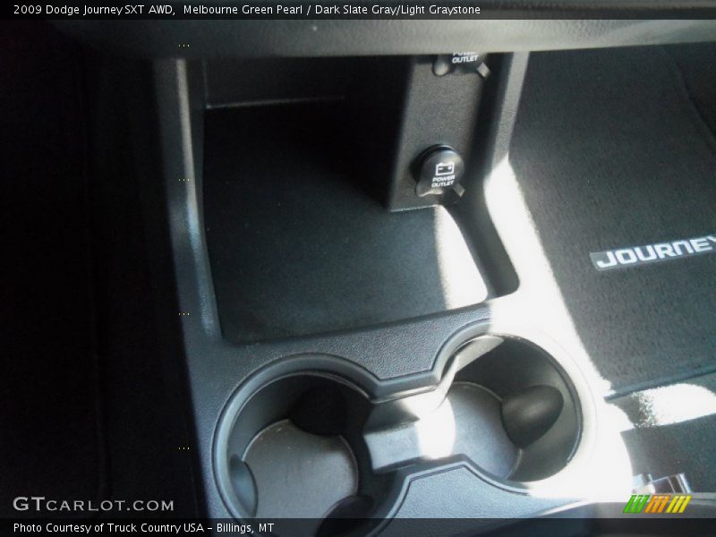 Melbourne Green Pearl / Dark Slate Gray/Light Graystone 2009 Dodge Journey SXT AWD