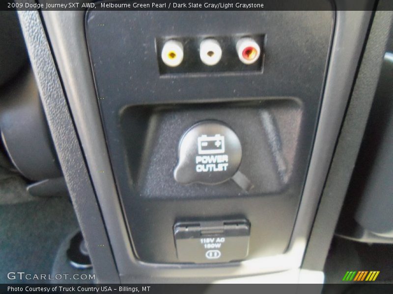 Melbourne Green Pearl / Dark Slate Gray/Light Graystone 2009 Dodge Journey SXT AWD