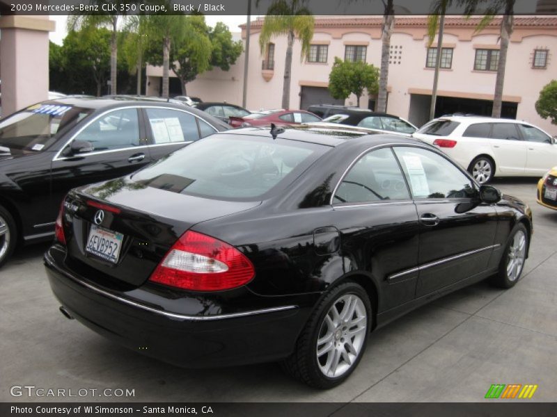 Black / Black 2009 Mercedes-Benz CLK 350 Coupe