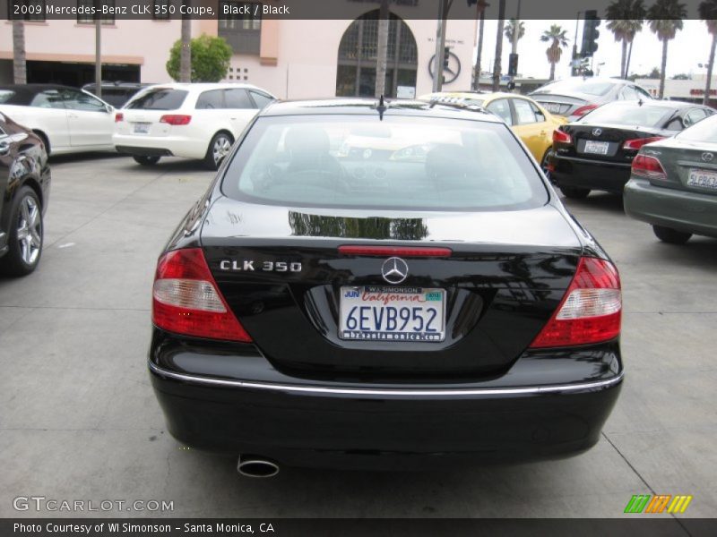 Black / Black 2009 Mercedes-Benz CLK 350 Coupe
