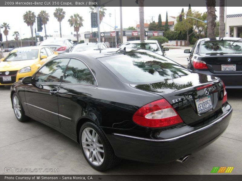 Black / Black 2009 Mercedes-Benz CLK 350 Coupe