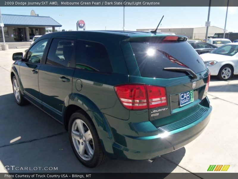 Melbourne Green Pearl / Dark Slate Gray/Light Graystone 2009 Dodge Journey SXT AWD