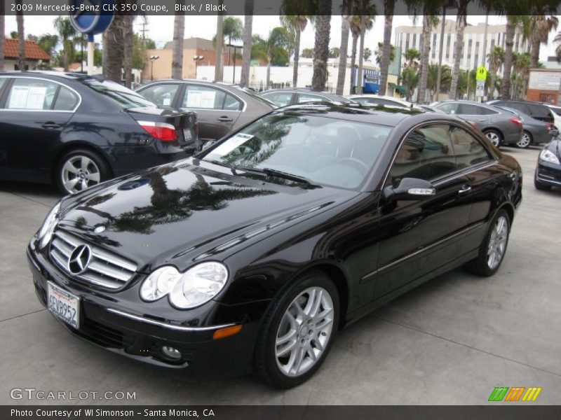 Black / Black 2009 Mercedes-Benz CLK 350 Coupe