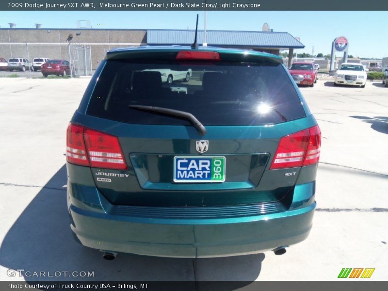 Melbourne Green Pearl / Dark Slate Gray/Light Graystone 2009 Dodge Journey SXT AWD