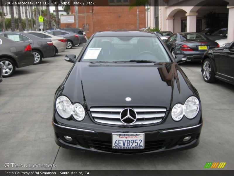 Black / Black 2009 Mercedes-Benz CLK 350 Coupe