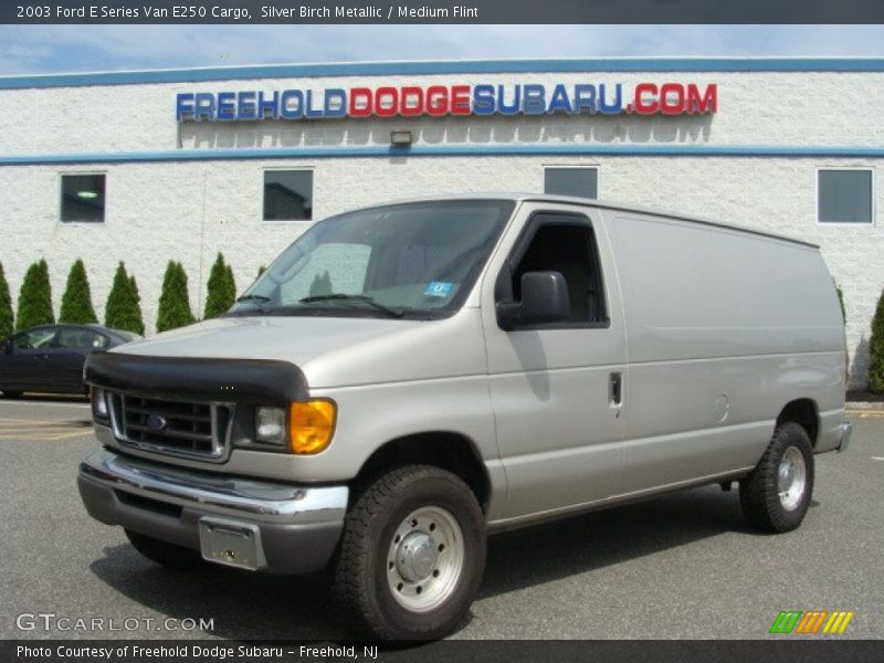 Silver Birch Metallic / Medium Flint 2003 Ford E Series Van E250 Cargo