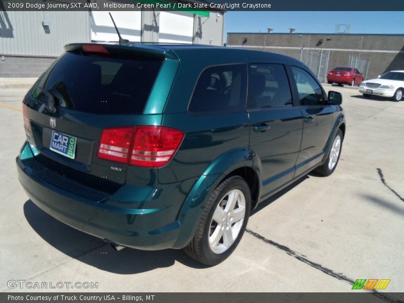 Melbourne Green Pearl / Dark Slate Gray/Light Graystone 2009 Dodge Journey SXT AWD