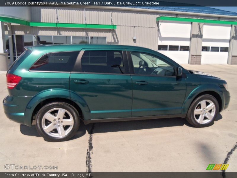 Melbourne Green Pearl / Dark Slate Gray/Light Graystone 2009 Dodge Journey SXT AWD