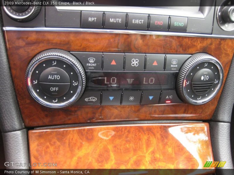 Black / Black 2009 Mercedes-Benz CLK 350 Coupe