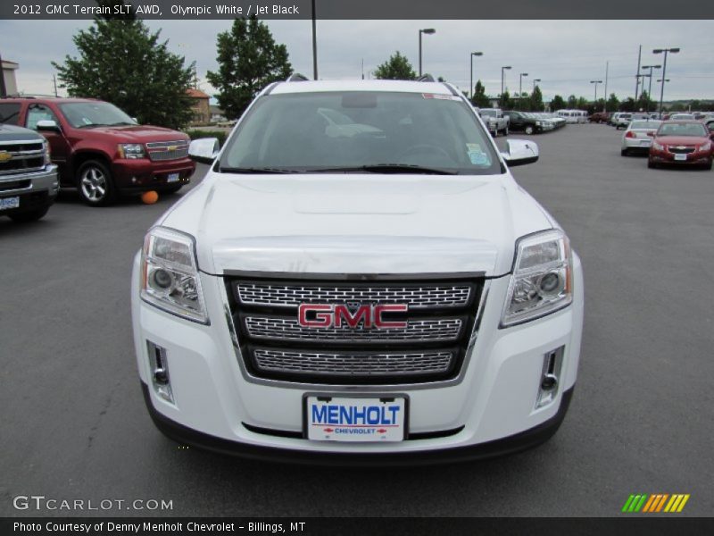 Olympic White / Jet Black 2012 GMC Terrain SLT AWD