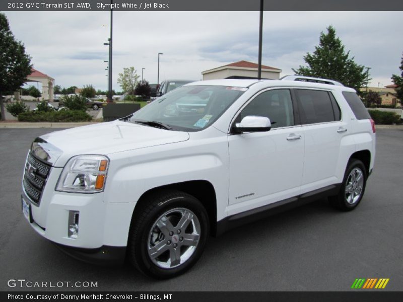 Olympic White / Jet Black 2012 GMC Terrain SLT AWD