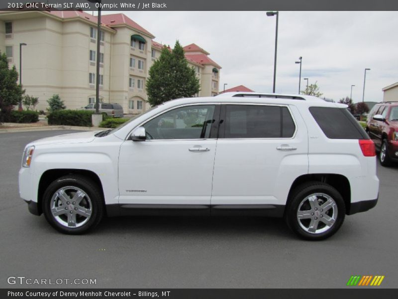 Olympic White / Jet Black 2012 GMC Terrain SLT AWD