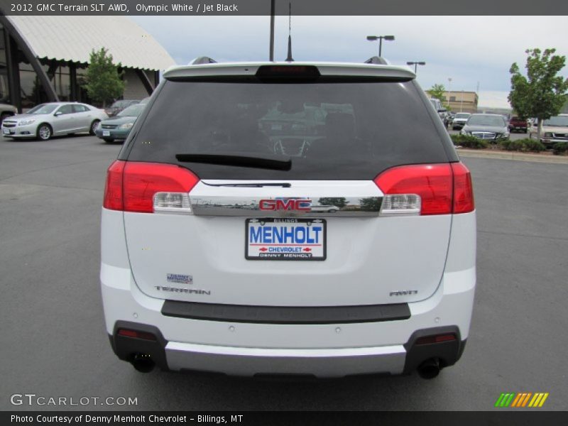 Olympic White / Jet Black 2012 GMC Terrain SLT AWD