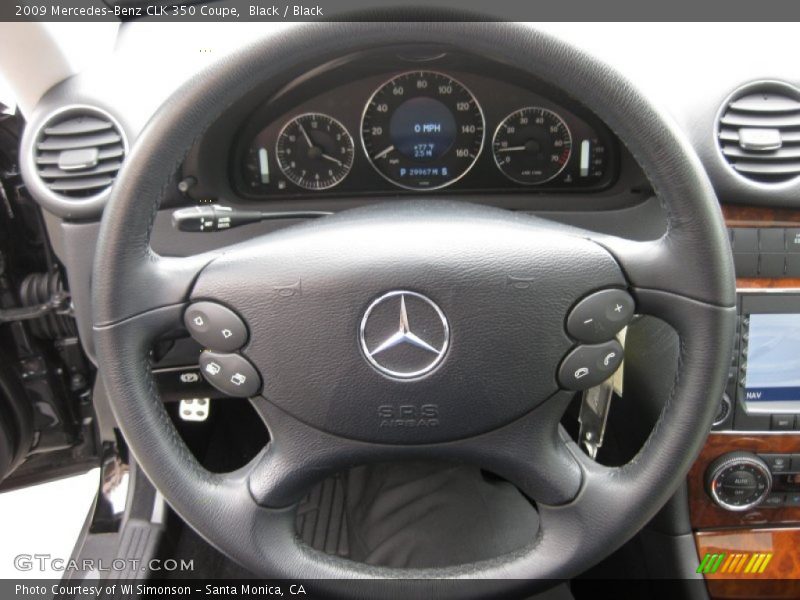 Black / Black 2009 Mercedes-Benz CLK 350 Coupe