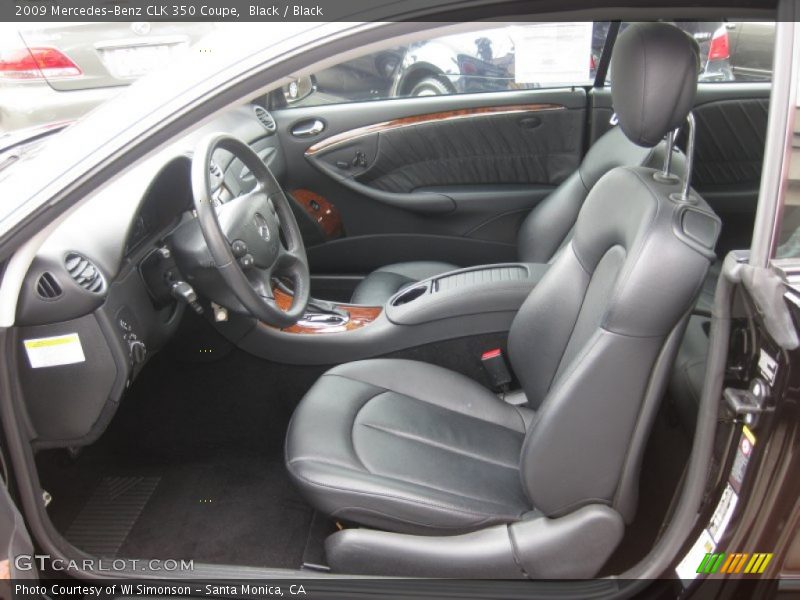 Black / Black 2009 Mercedes-Benz CLK 350 Coupe