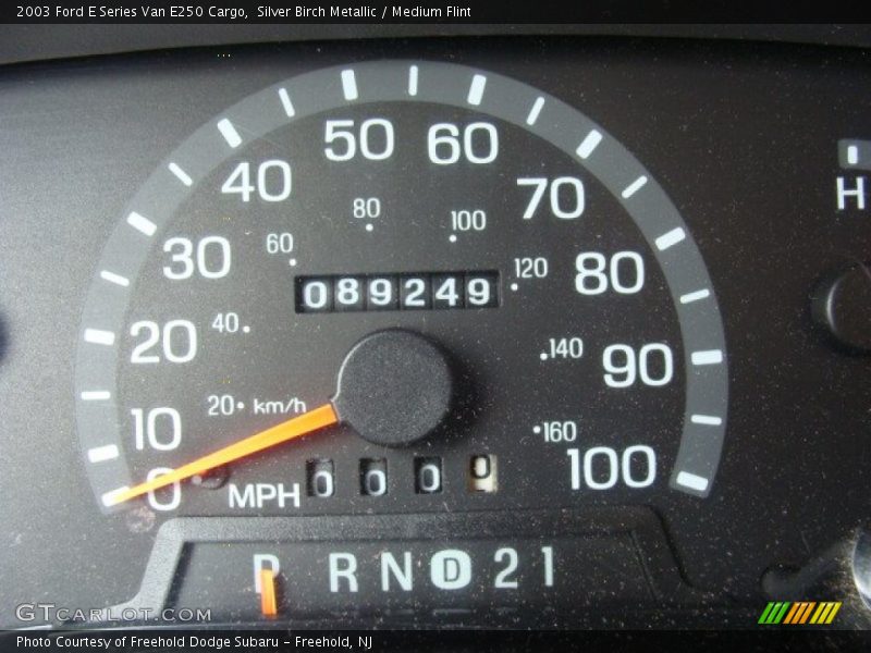 Silver Birch Metallic / Medium Flint 2003 Ford E Series Van E250 Cargo