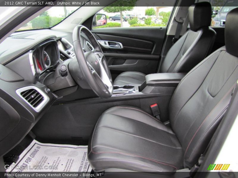 Olympic White / Jet Black 2012 GMC Terrain SLT AWD