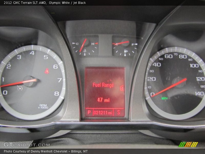 Olympic White / Jet Black 2012 GMC Terrain SLT AWD