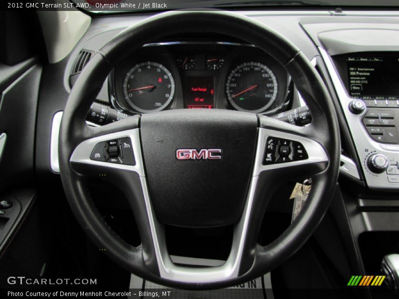 Olympic White / Jet Black 2012 GMC Terrain SLT AWD
