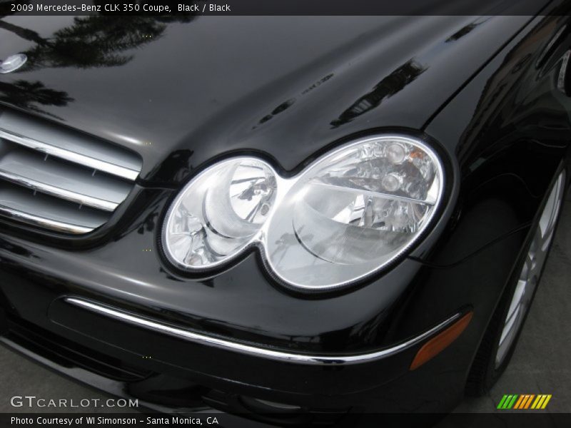 Black / Black 2009 Mercedes-Benz CLK 350 Coupe
