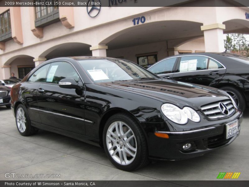 Black / Black 2009 Mercedes-Benz CLK 350 Coupe