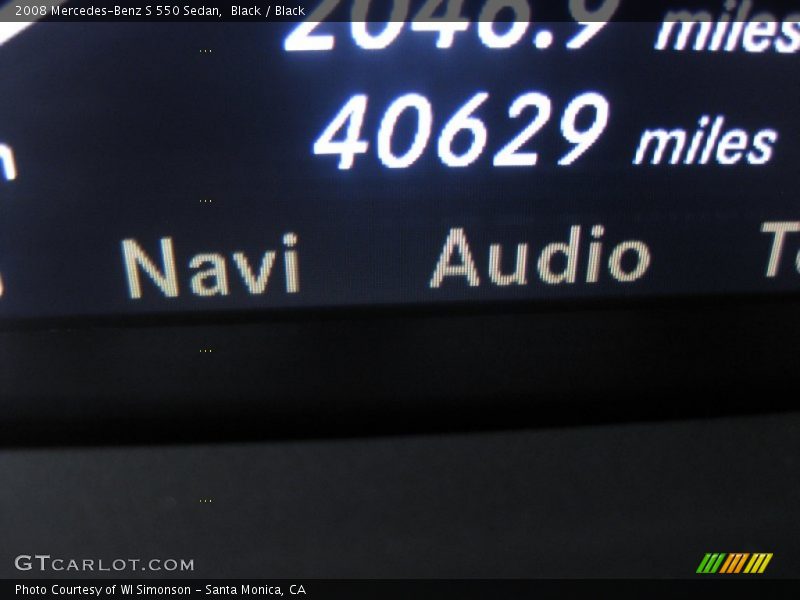 Black / Black 2008 Mercedes-Benz S 550 Sedan