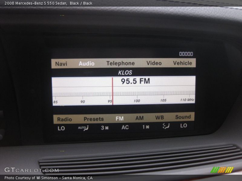 Black / Black 2008 Mercedes-Benz S 550 Sedan