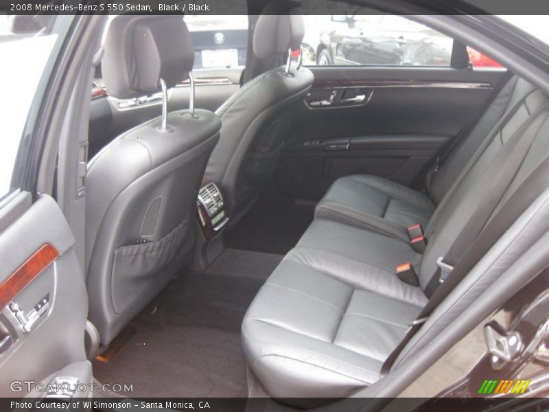 Black / Black 2008 Mercedes-Benz S 550 Sedan
