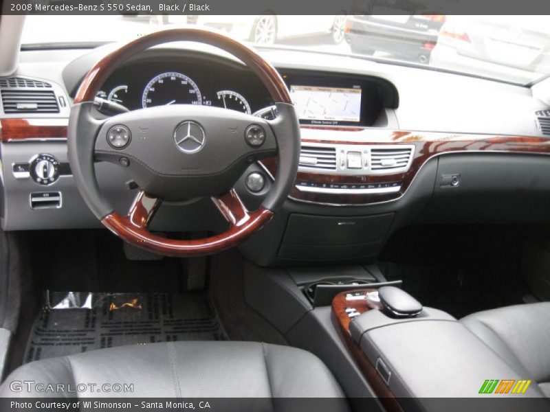 Black / Black 2008 Mercedes-Benz S 550 Sedan