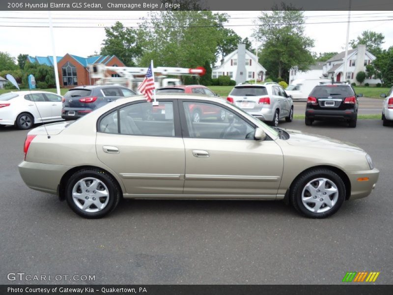 Champagne Beige / Beige 2006 Hyundai Elantra GLS Sedan