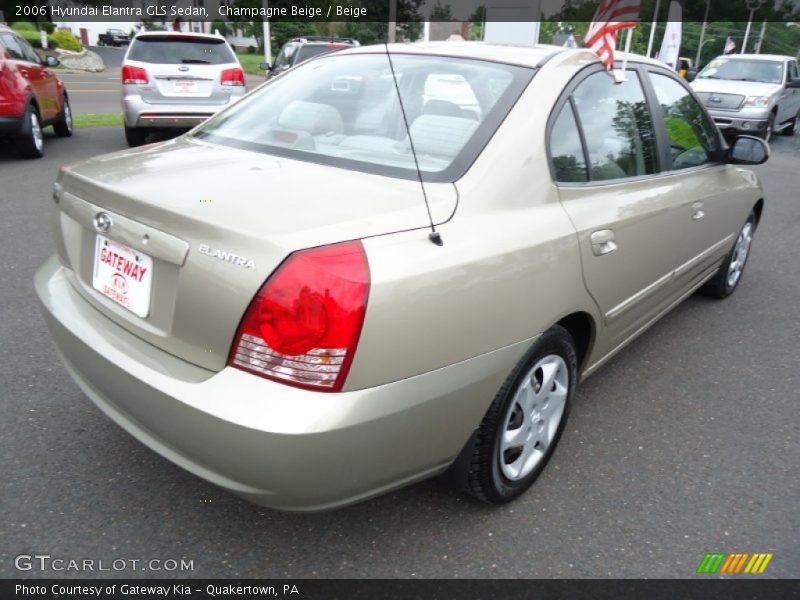 Champagne Beige / Beige 2006 Hyundai Elantra GLS Sedan