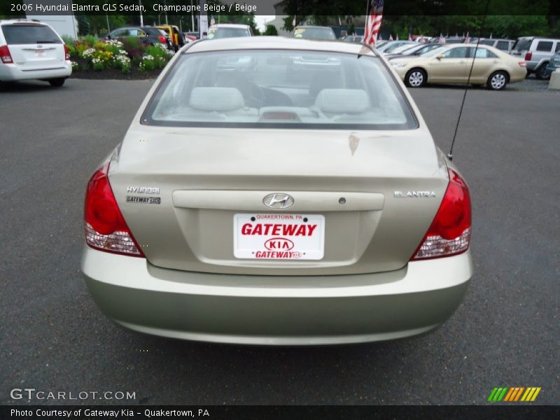 Champagne Beige / Beige 2006 Hyundai Elantra GLS Sedan
