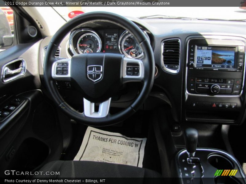 Mineral Gray Metallic / Dark Graystone/Medium Graystone 2011 Dodge Durango Crew 4x4