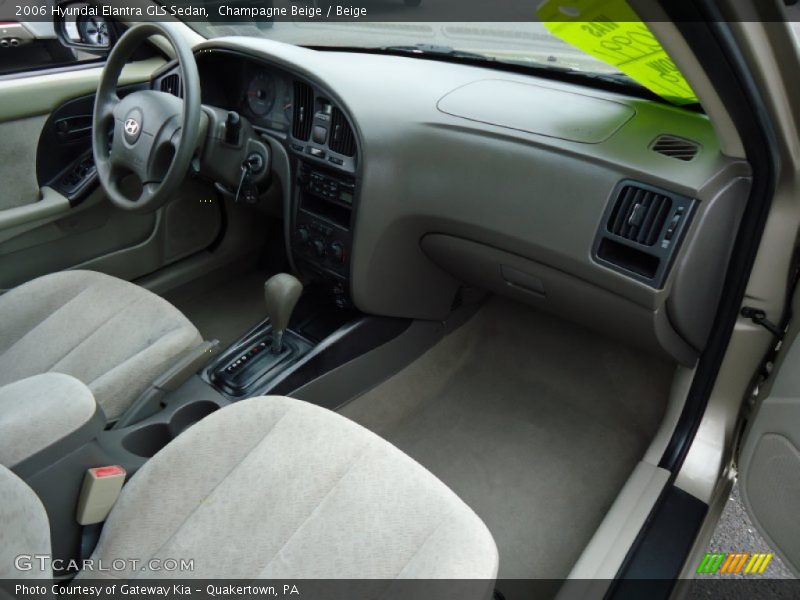 Champagne Beige / Beige 2006 Hyundai Elantra GLS Sedan