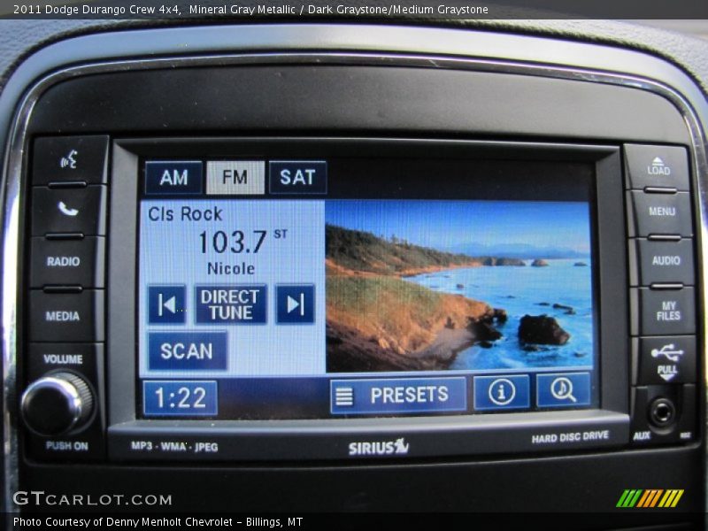 Mineral Gray Metallic / Dark Graystone/Medium Graystone 2011 Dodge Durango Crew 4x4