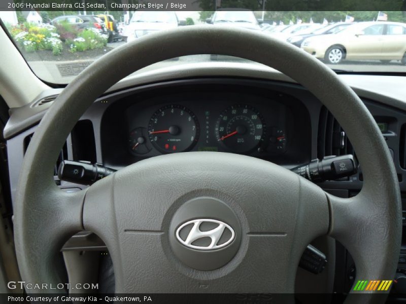 Champagne Beige / Beige 2006 Hyundai Elantra GLS Sedan