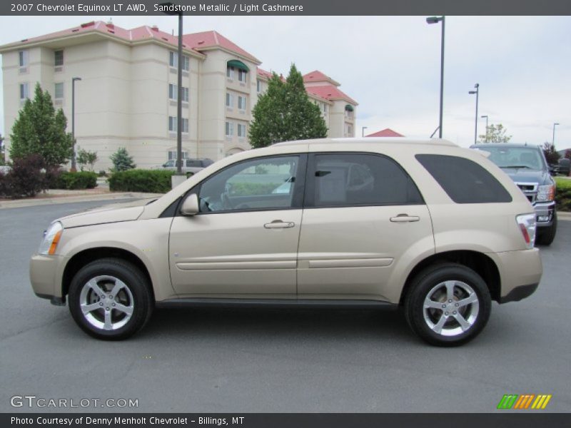 Sandstone Metallic / Light Cashmere 2007 Chevrolet Equinox LT AWD