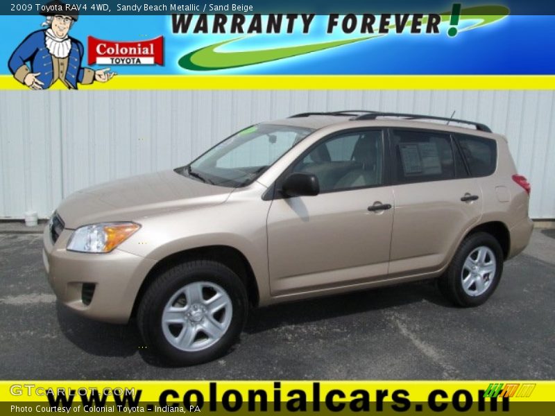 Sandy Beach Metallic / Sand Beige 2009 Toyota RAV4 4WD