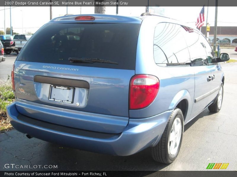 Marine Blue Pearl / Medium Slate Gray 2007 Dodge Grand Caravan SE