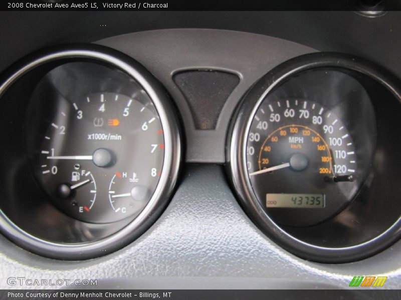 Victory Red / Charcoal 2008 Chevrolet Aveo Aveo5 LS