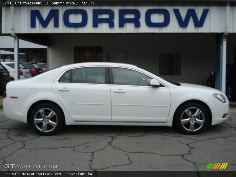 Summit White / Titanium 2011 Chevrolet Malibu LT
