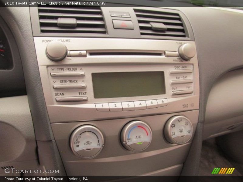 Classic Silver Metallic / Ash Gray 2010 Toyota Camry LE