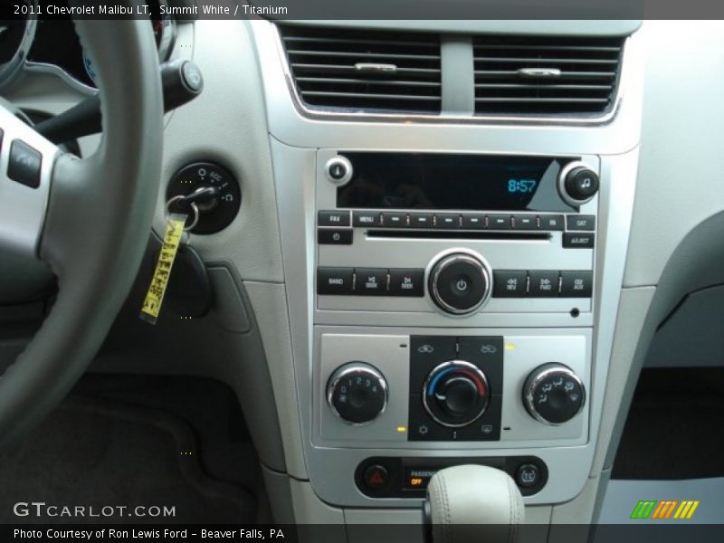 Summit White / Titanium 2011 Chevrolet Malibu LT